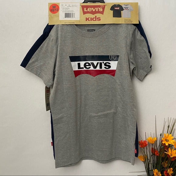 Levi’s Youth’s 2-pack Crew Neck T-Shirt, NWT - Picture 1 of 2